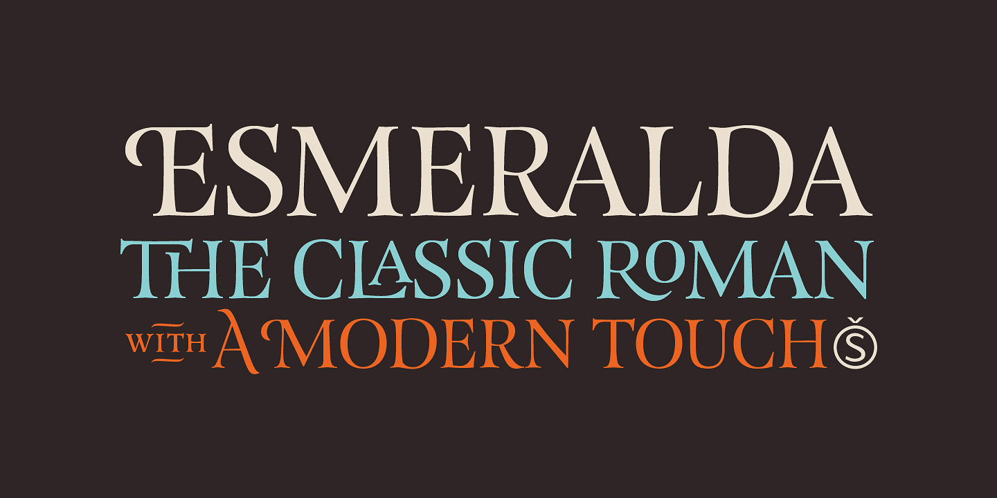 Beispiel einer Esmeralda Pro-Schriftart #29